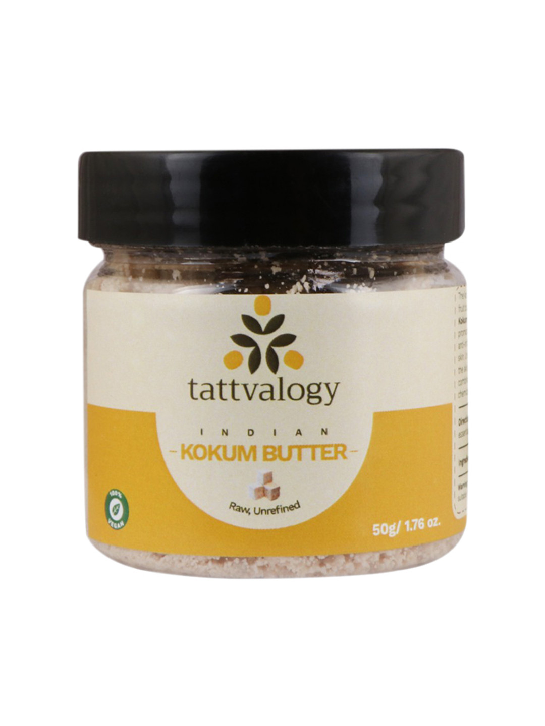 Tattvalogy Raw, Unrefined and Unprocessed Kokum Butter - 50g