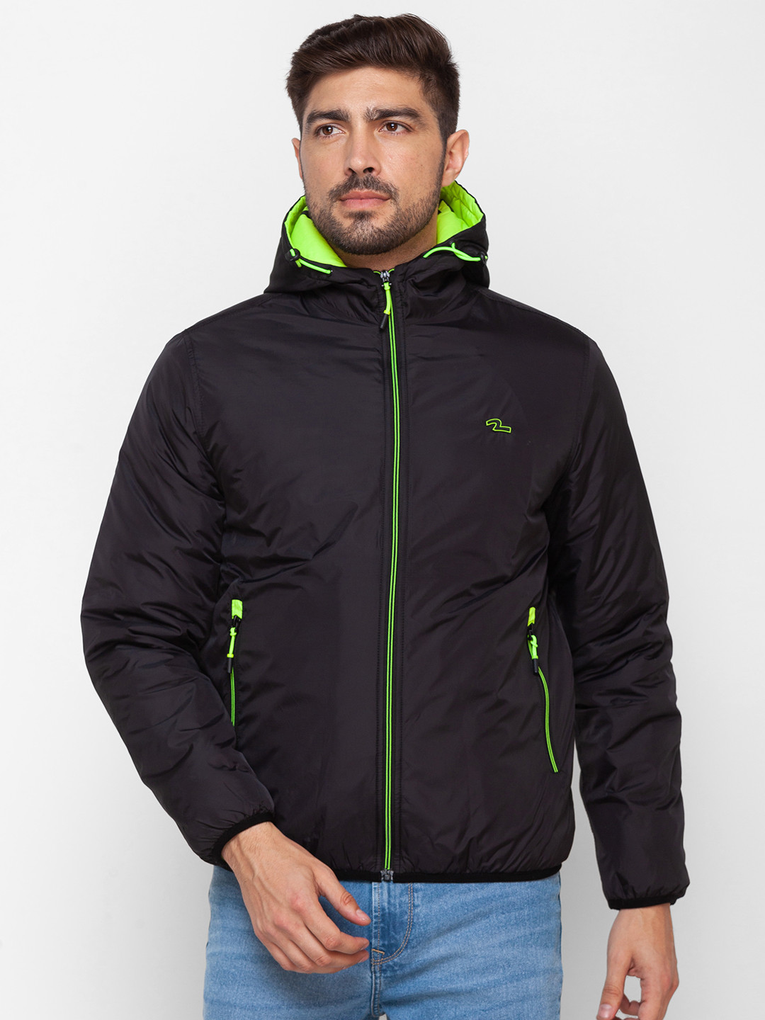 SPYKAR Solid Hooded Puffer Jacket