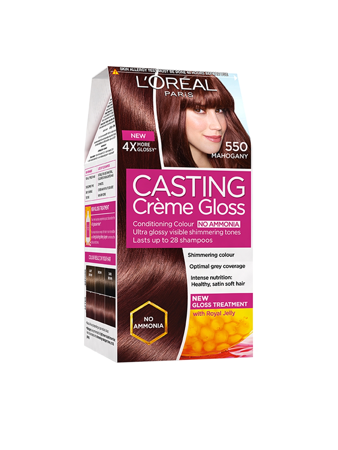 Loreal Paris Casting Creme Gloss Mahogany Hair Colour 550 Image