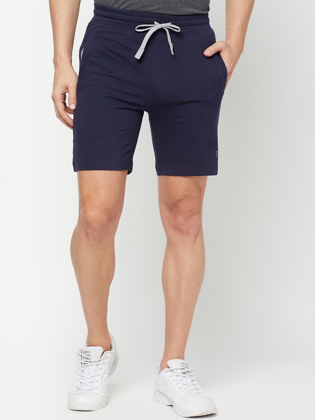 SPORTO Men Blue Sports Solid Shorts