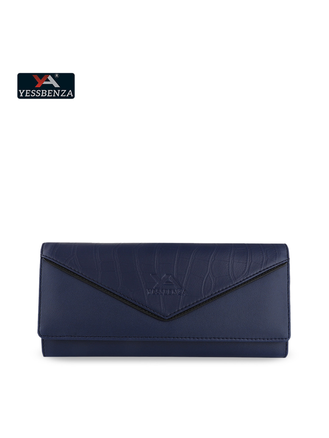 YESSBENZA Women Navy Blue Envelope Wallets