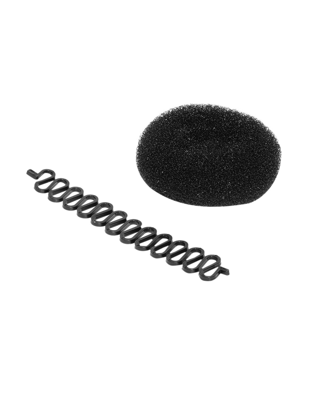 CHRONEX Women Black Set Of 2 Ponytail Holders Accessory Set