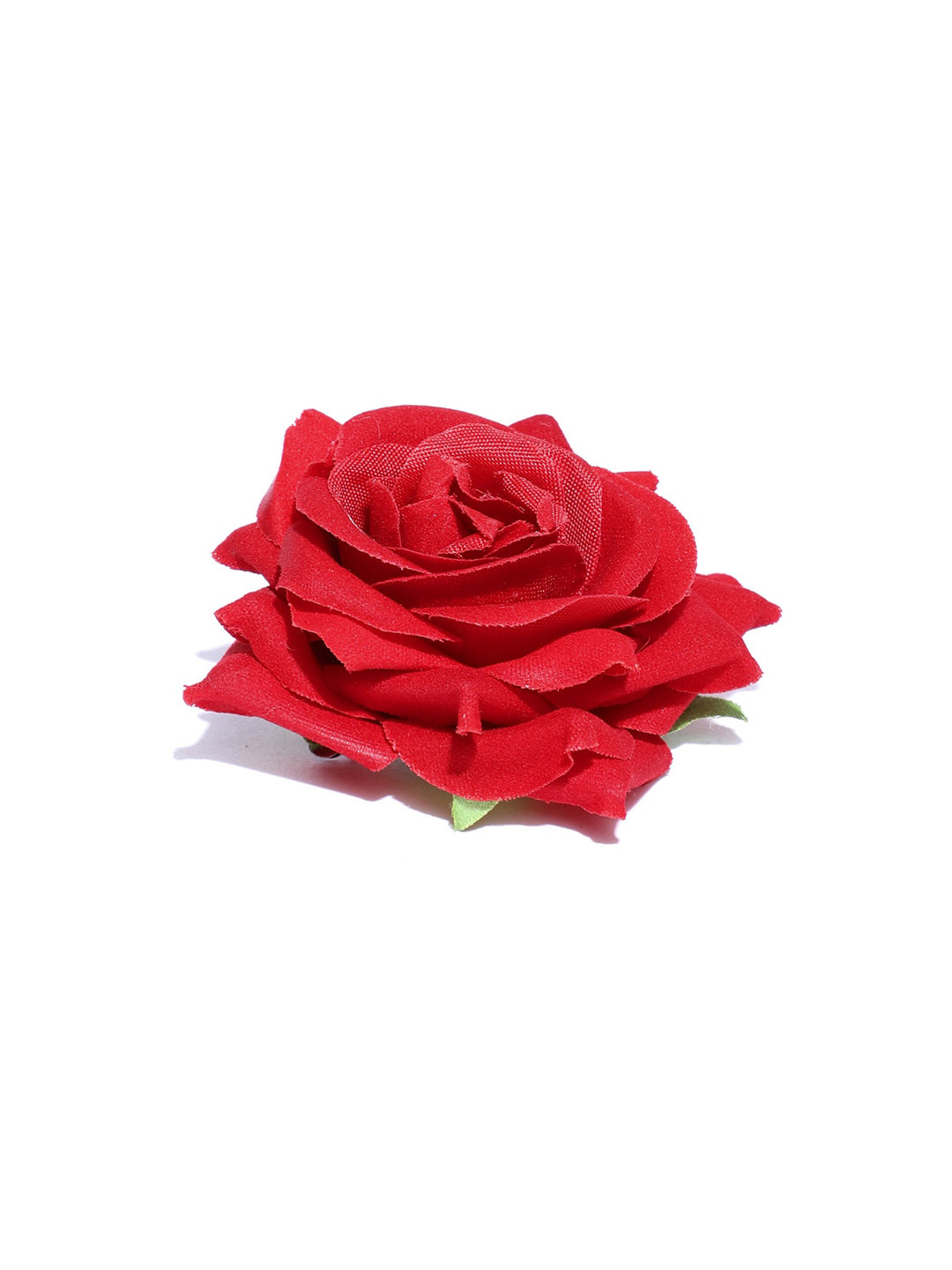 CHRONEX Women Velvet Red Rose Flower Hair Clip