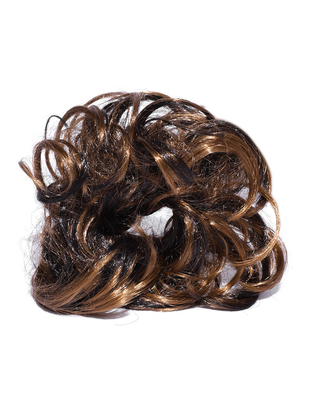 CHRONEX Synthetic Gold toned Highlighter Ruffle Juda Hair Extension