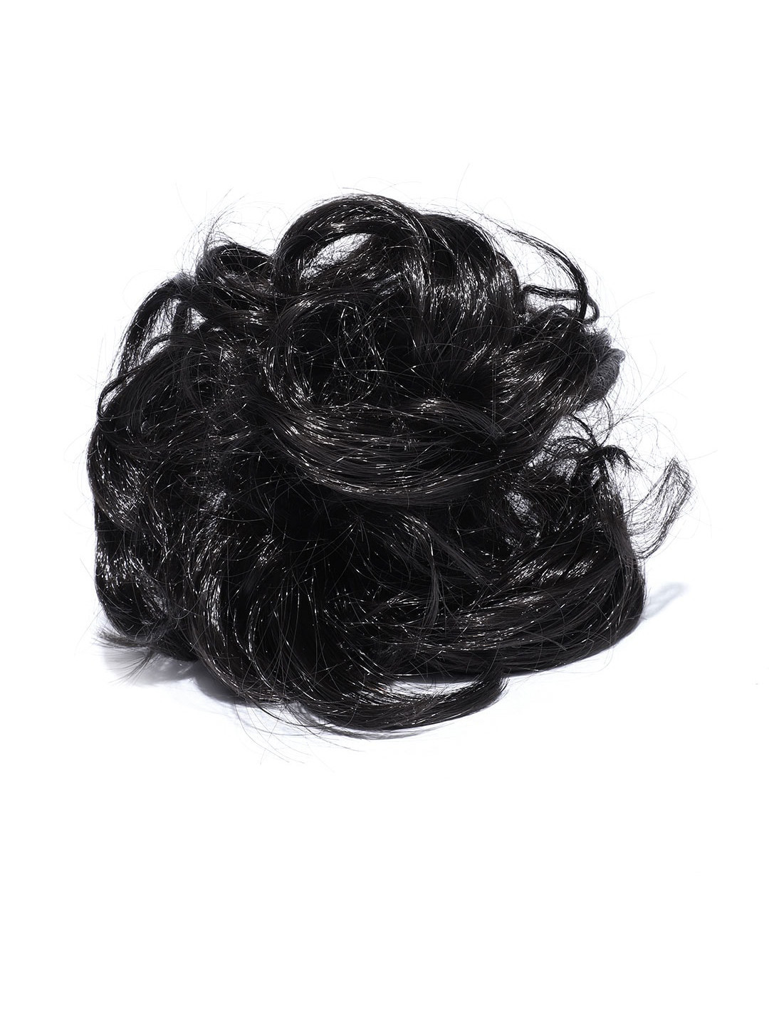 CHRONEX Synthetic Natural Bun Juda with Clutcher Hair Extension- Black
