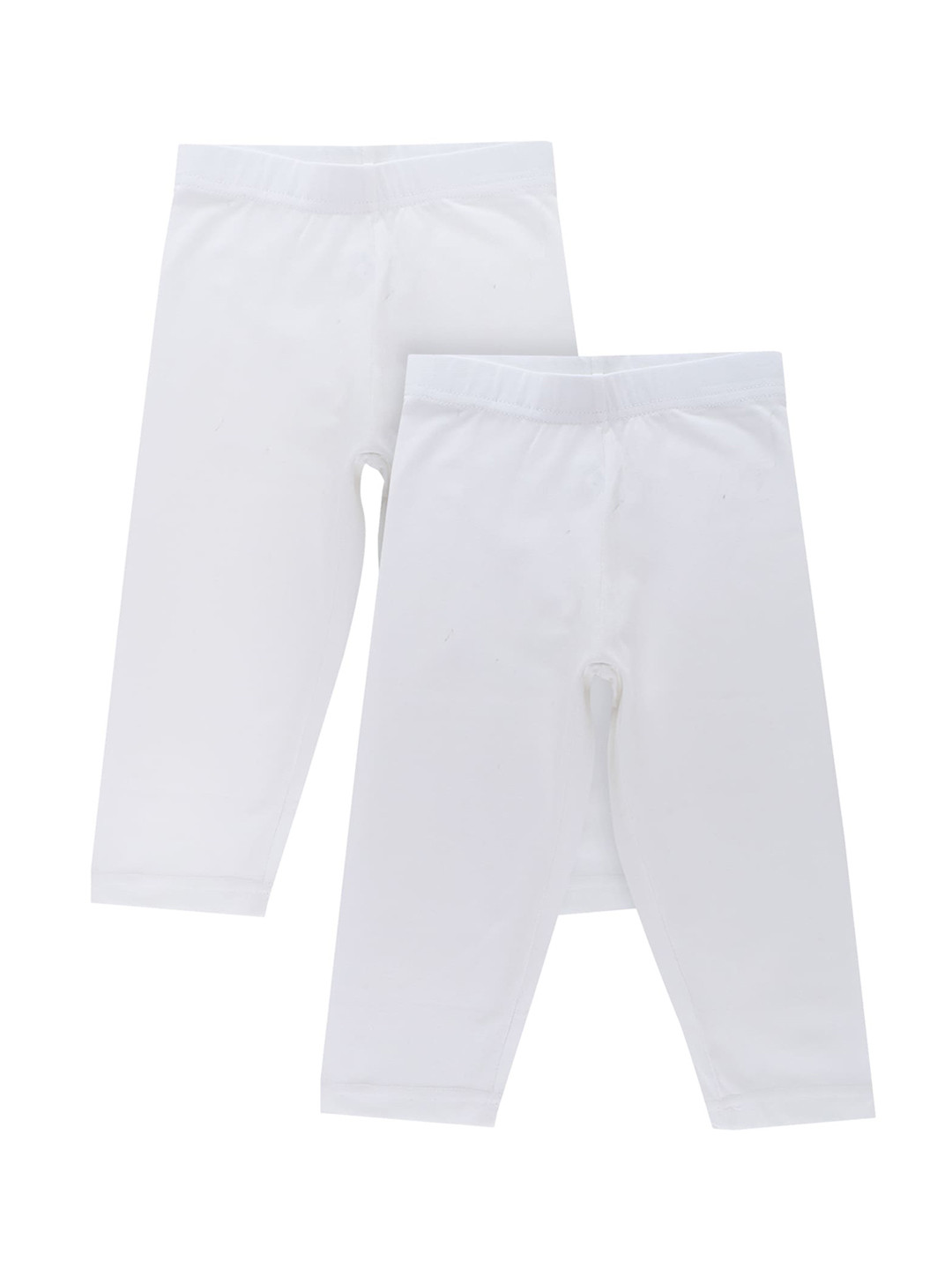 Bodycare Kids Girls White Cotton Capris