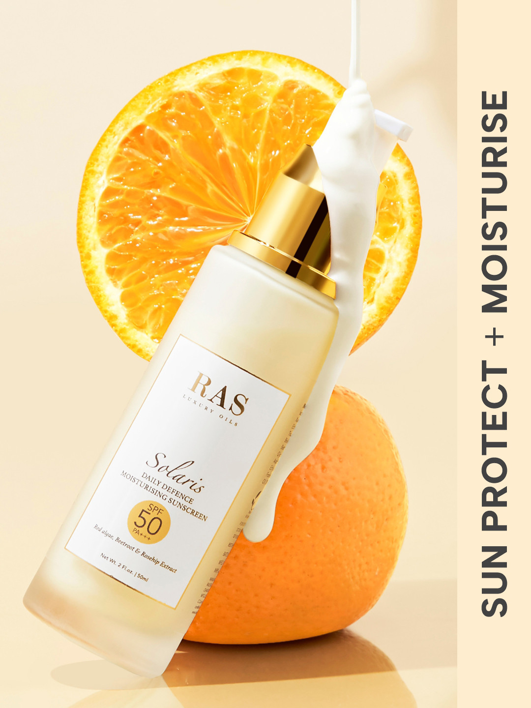 RAS LUXURY OILS Solaris Daily Defence Mineral Sunscreen SPF 50 PA+++