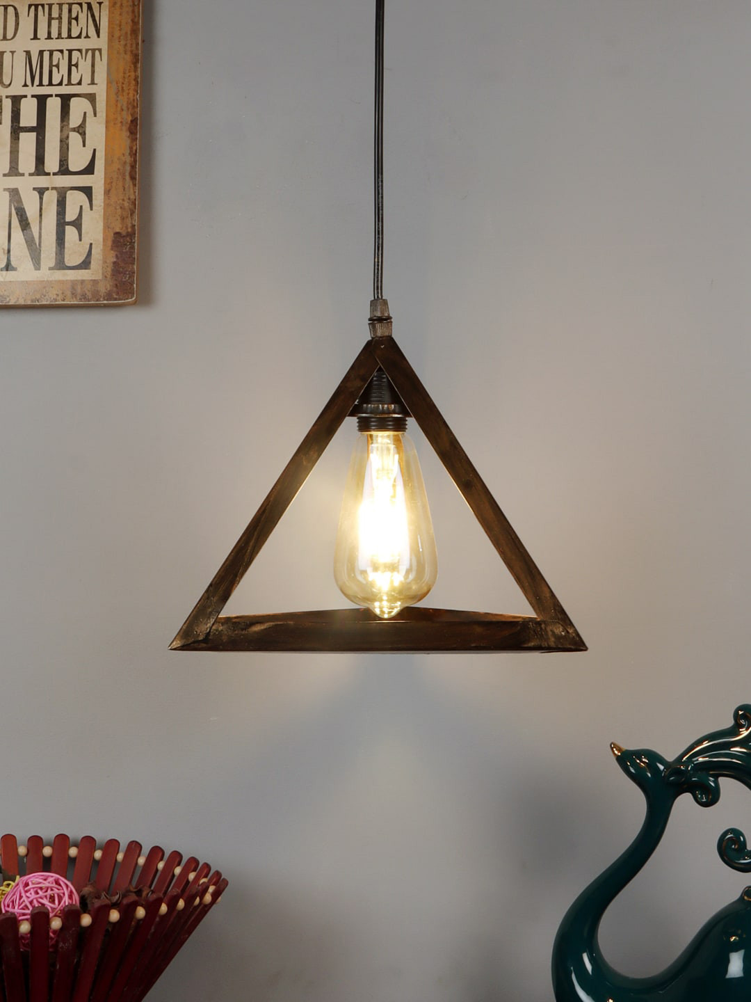 foziq Gold-Colored Solid Ceiling Lamps