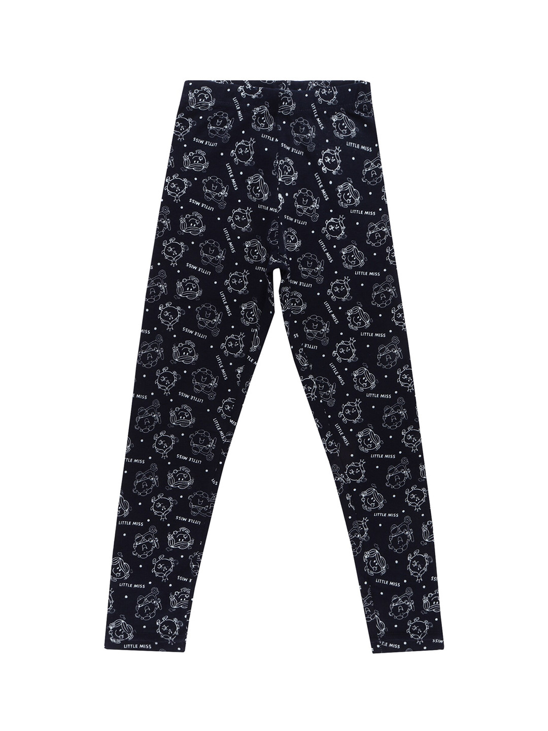 Bodycare Kids Girls Navy Blue Printed Leggings