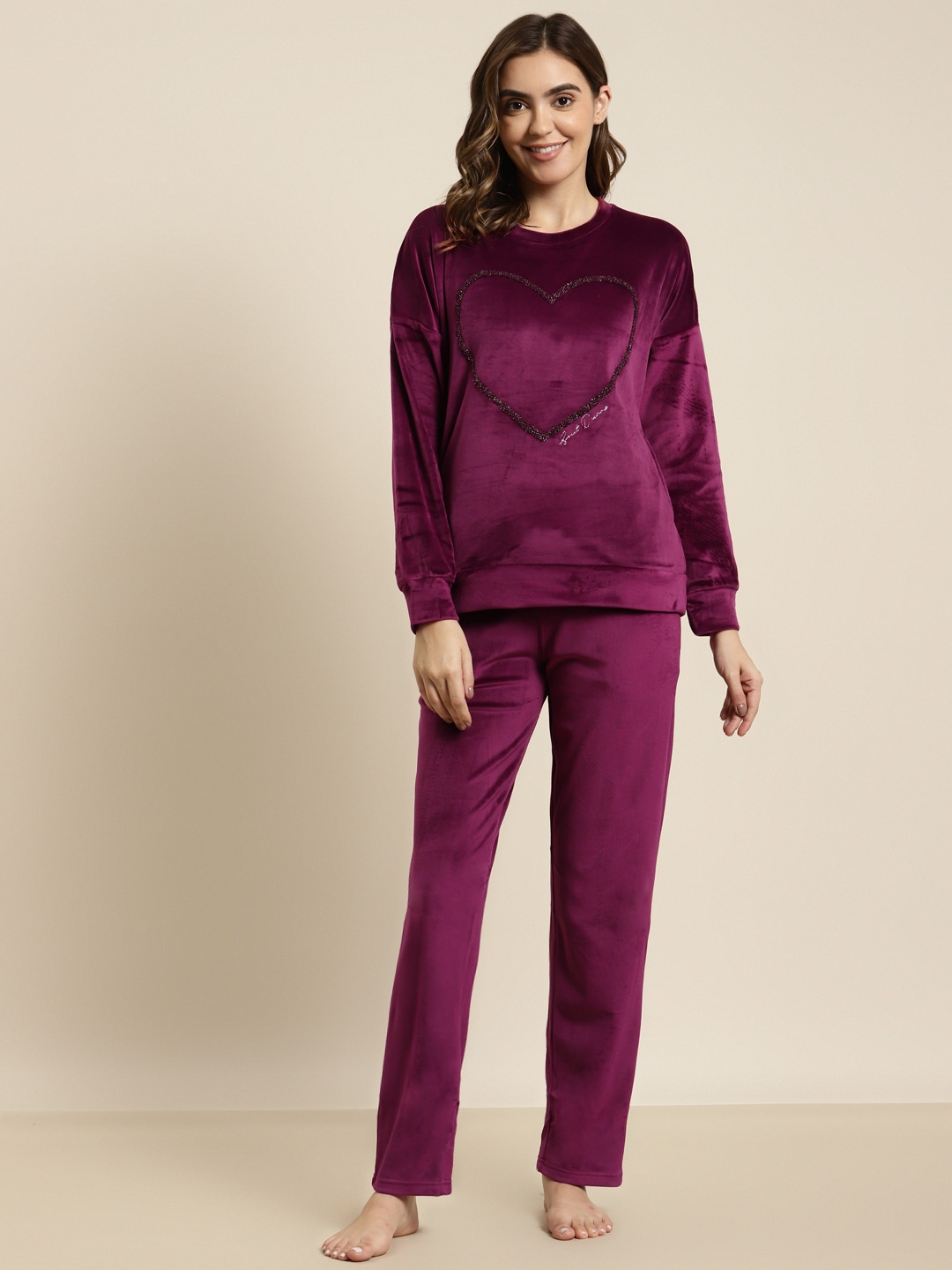 Velvet pyjamas discount