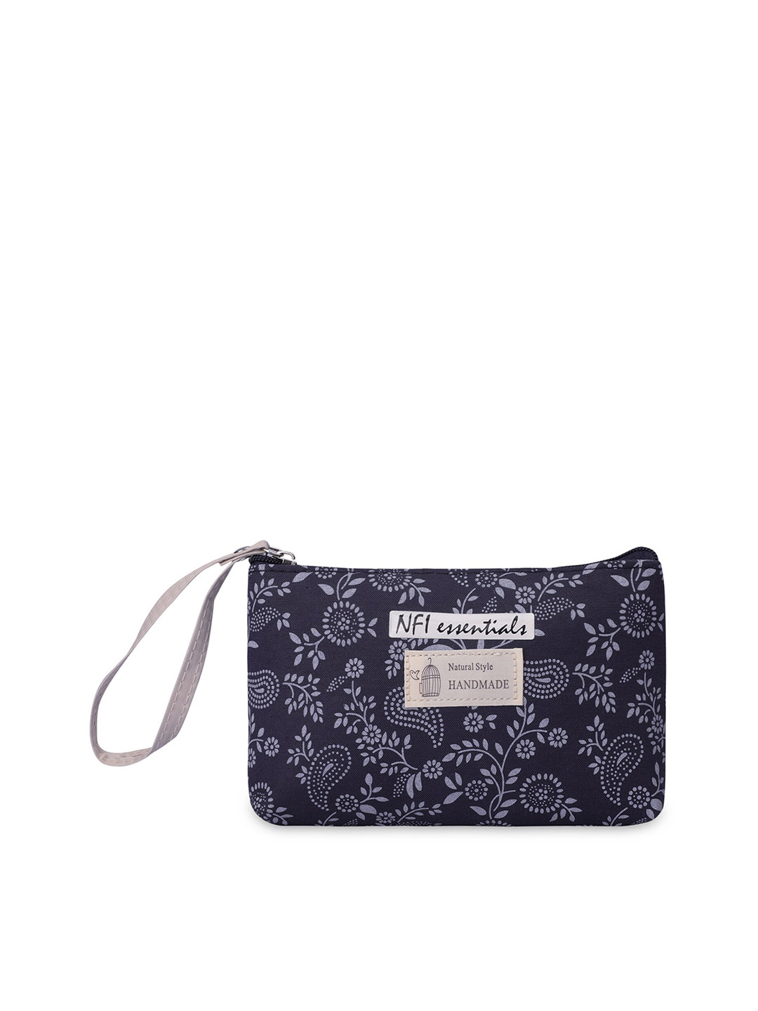 NFI essentials Women Blue Printed Makeup Pouch
