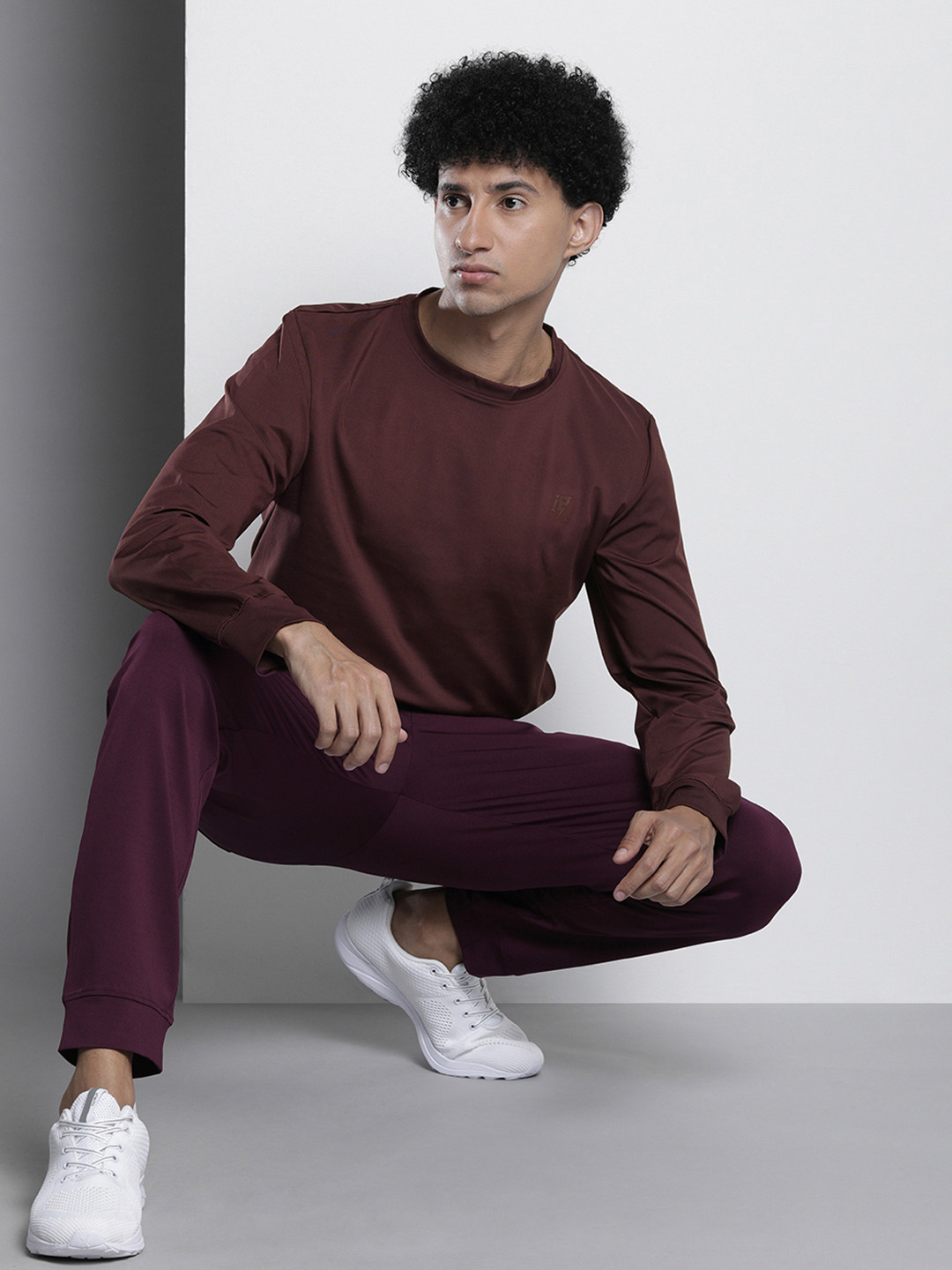 The Indian Garage Co Men Crew Neck Sweatshirt & Jogger Co-Ord Set