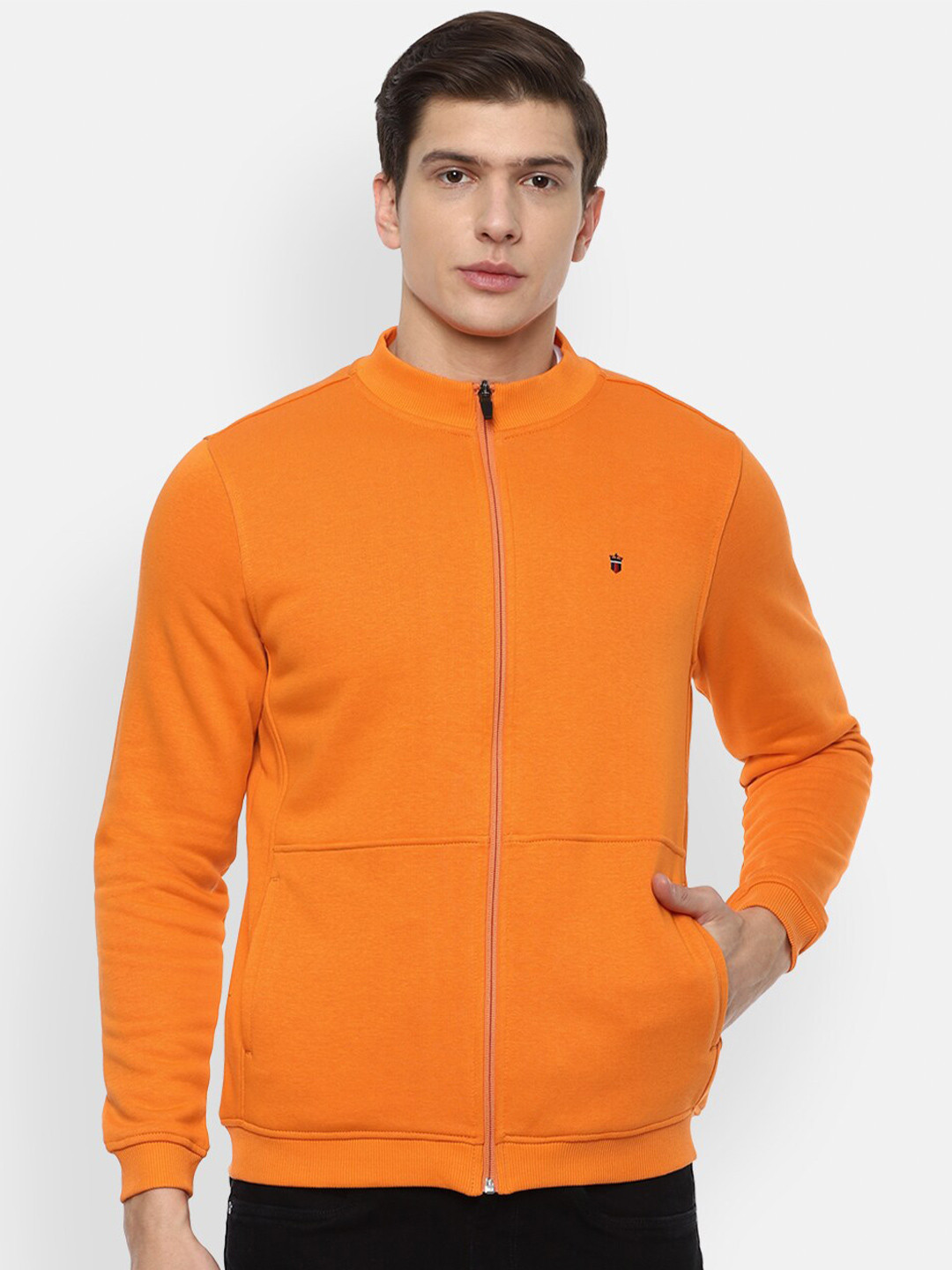 Louis Philippe Sport Men Orange Sweatshirt