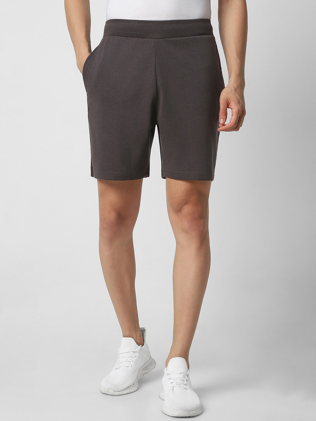 Van Heusen Men Grey Sports Shorts