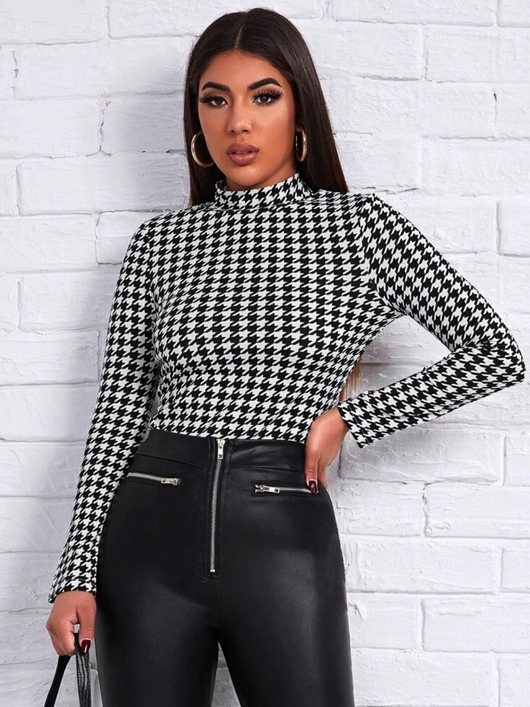 Dream Beauty Fashion Black Checked Top