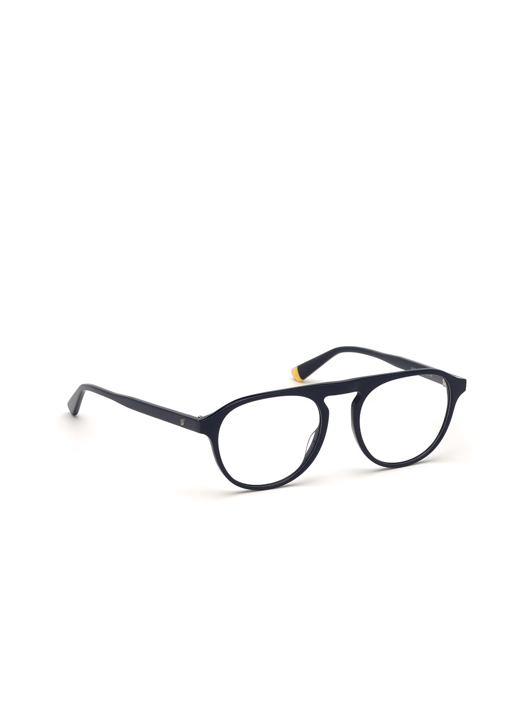 WEB EYEWEAR Men Transparent & Blue Full Rim Aviator Frames WE5290 52 090