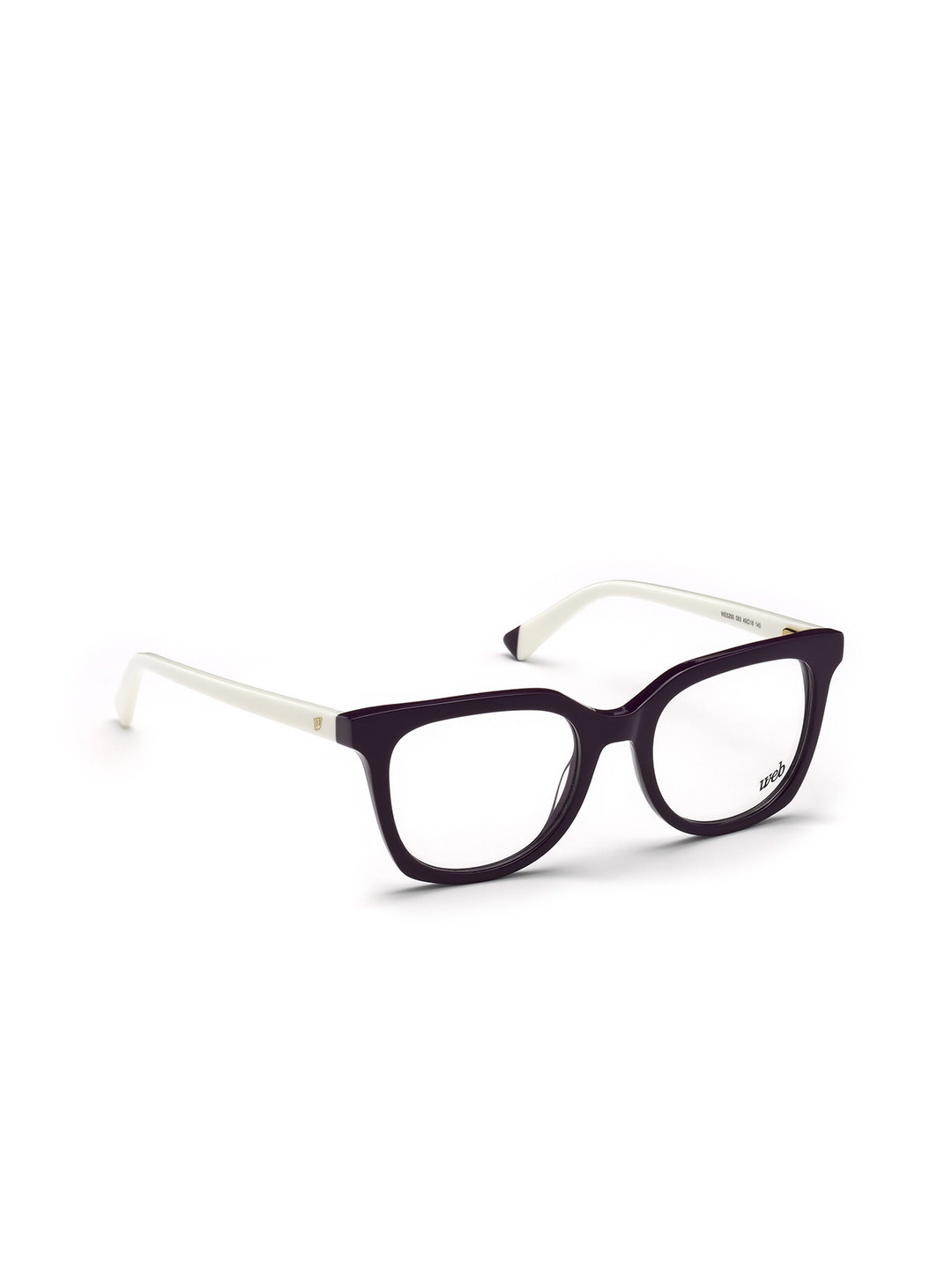 WEB EYEWEAR Women Transparent & Purple Full Rim Square Frames WE5260 49 083