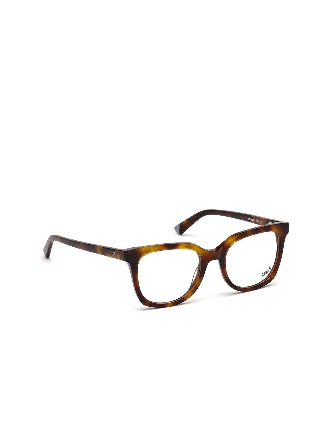 WEB EYEWEAR Women Transparent & Brown Full Rim Square Frames WE5260 49 052