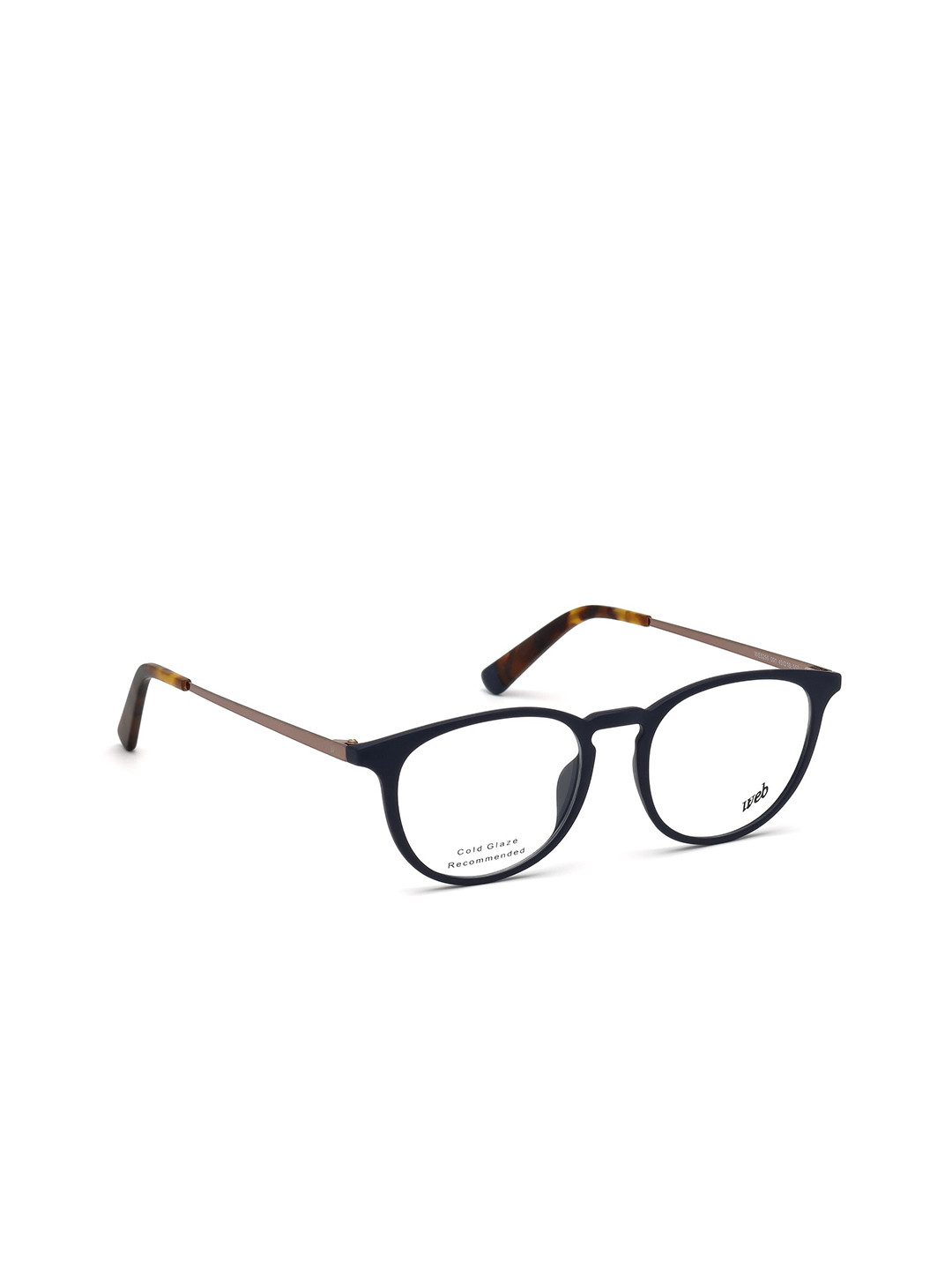 WEB EYEWEAR Women Transparent & Blue Full Rim Oval Frames WE5256 49 091