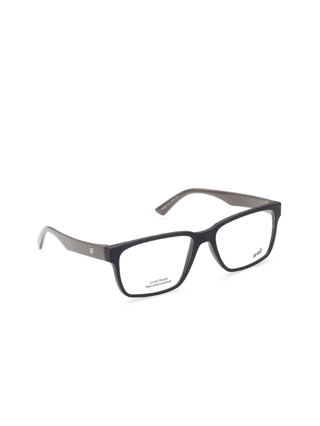 WEB EYEWEAR Men Black Full Rim Square Frames WE5355 55 005