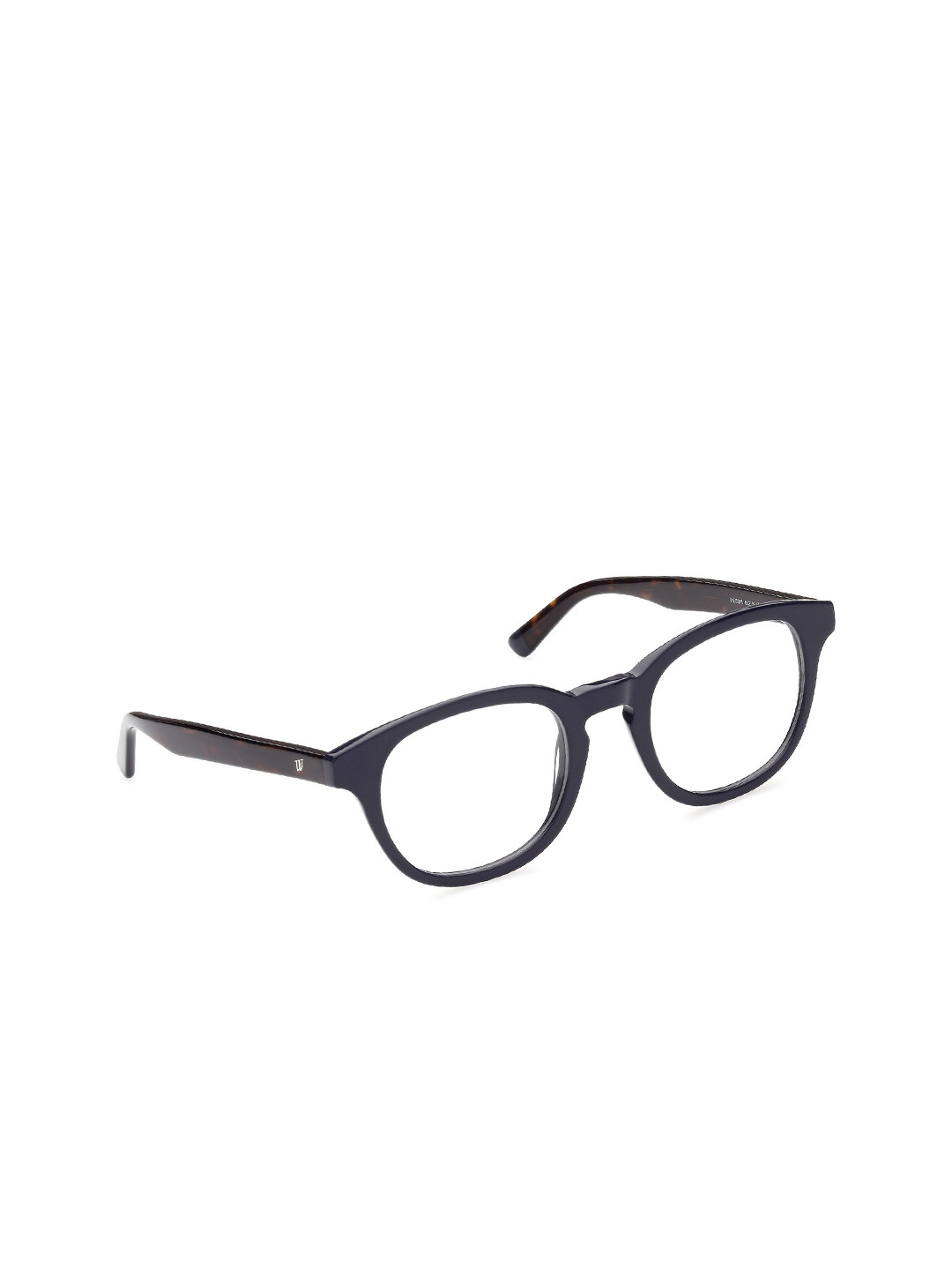 WEB EYEWEAR Men Navy Blue & Brown Full Rim Oval Frames WE5371 52 092