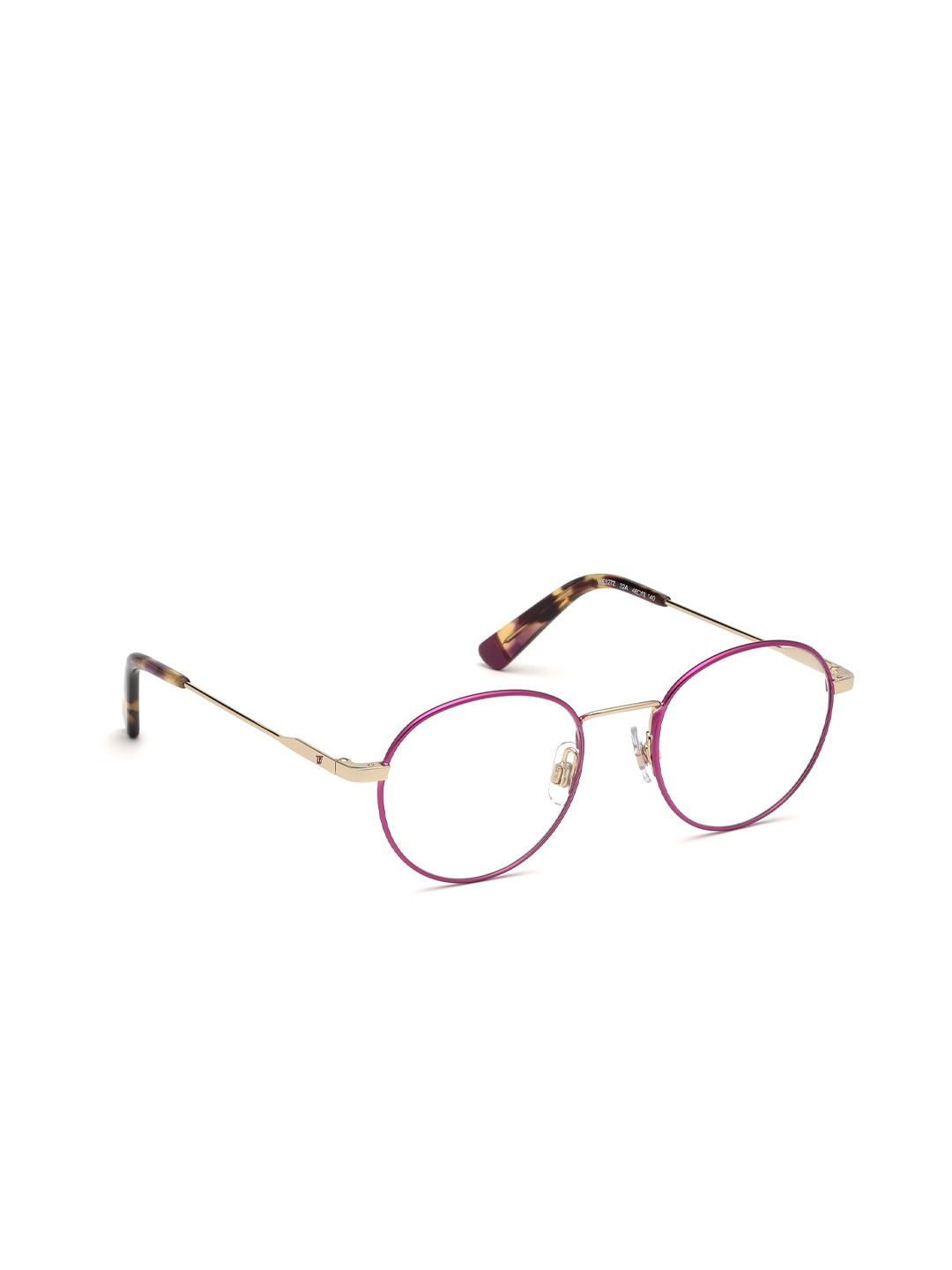 WEB EYEWEAR Women Pink & Gold-Toned Full Rim Round Frames WE5272 48 32A