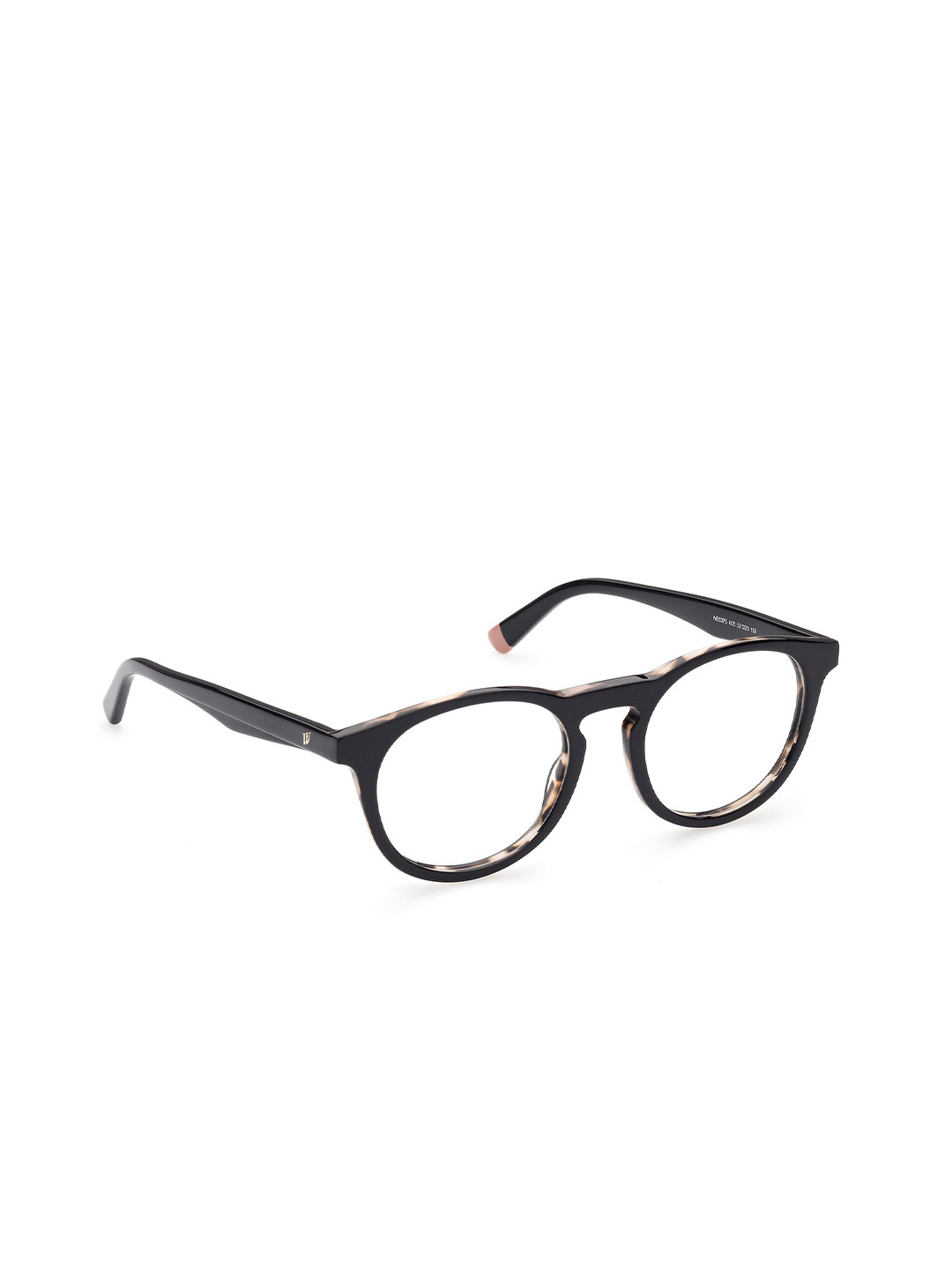 WEB EYEWEAR Men Black & Brown Full Rim Round Frames WE5375 52 005