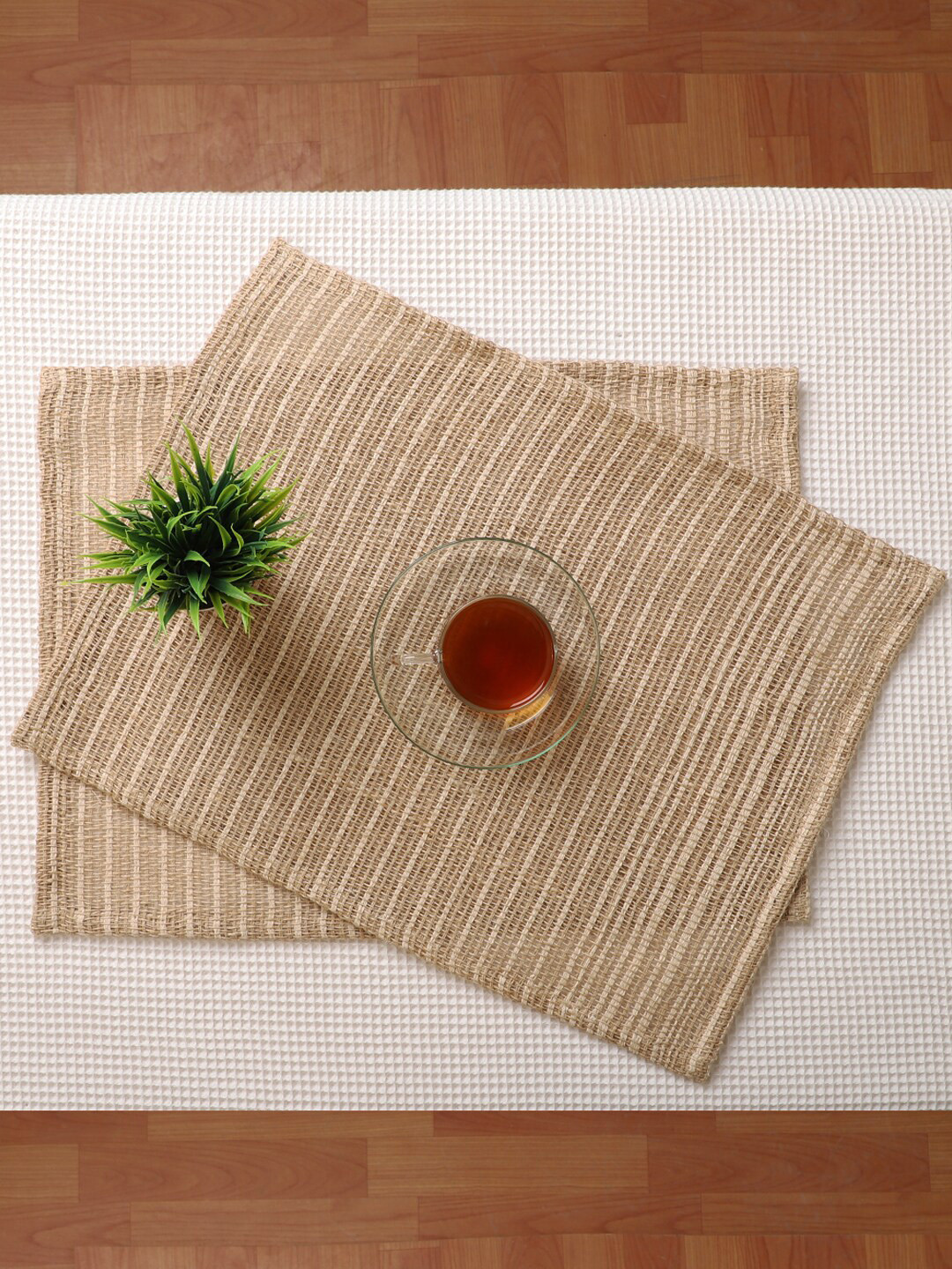 Jamio Firati Set of 2 Brown Textured Jute Table Placemats