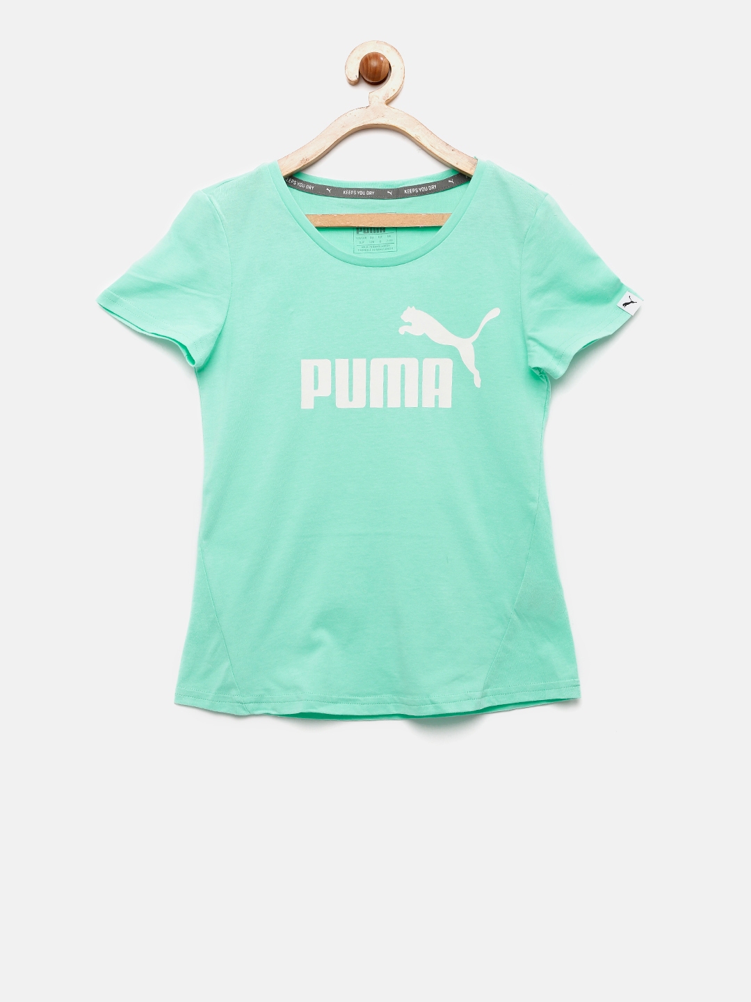 mint green puma shirt