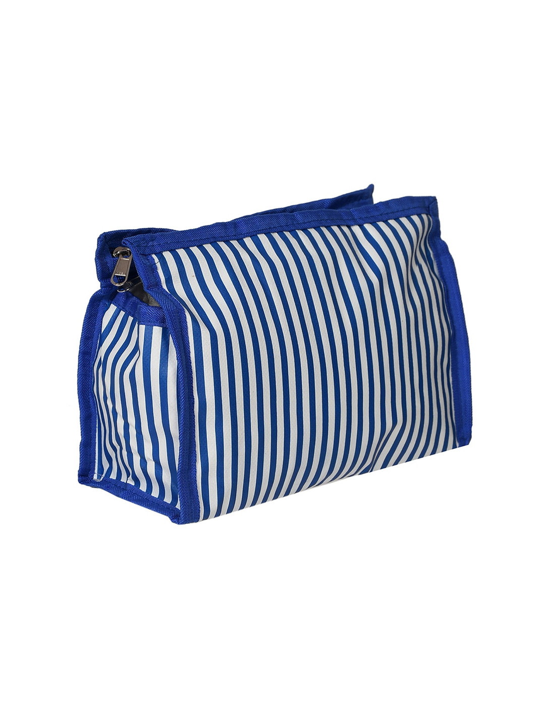 Kuber Industries Set Of 2 Pink & Blue Striped Multi-Utility Organisers