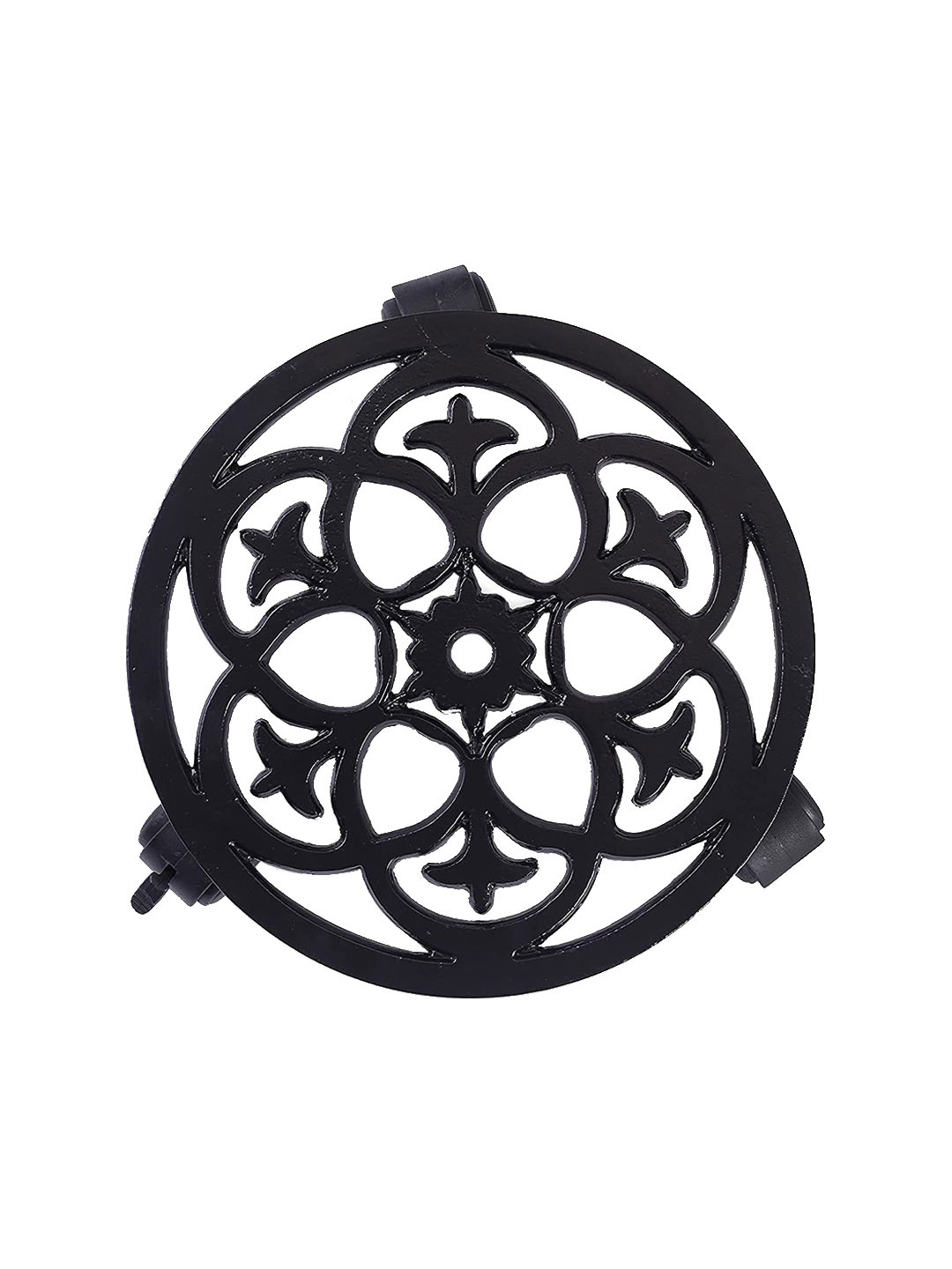 Sharpex Black Textured Metal Plant Stand