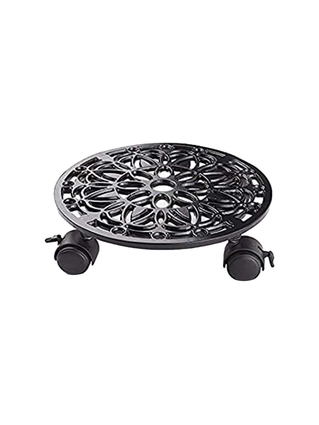Sharpex Black Textured Metal Plant Stand