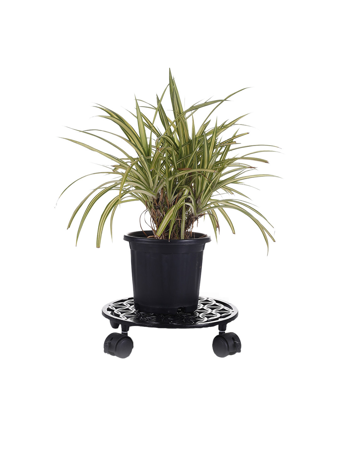 Sharpex Pack of 2 Black Dolly Round Rack Garden Accessories