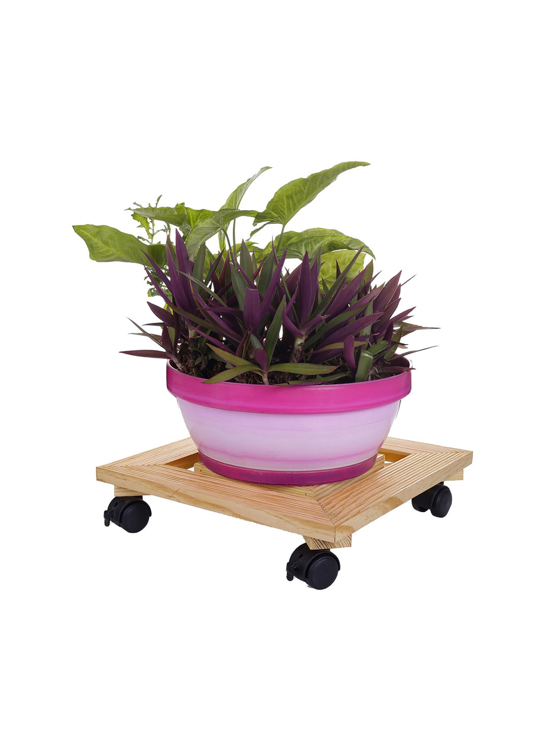 Sharpex pack of 4 Brown Wooden solid stands
