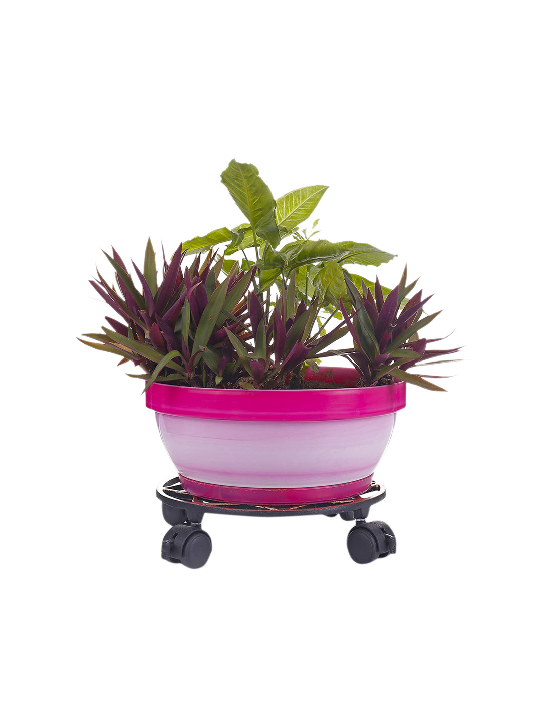 Sharpex Pack Of 2 Golden Coloured Dolly Round Rack Garden Accessories