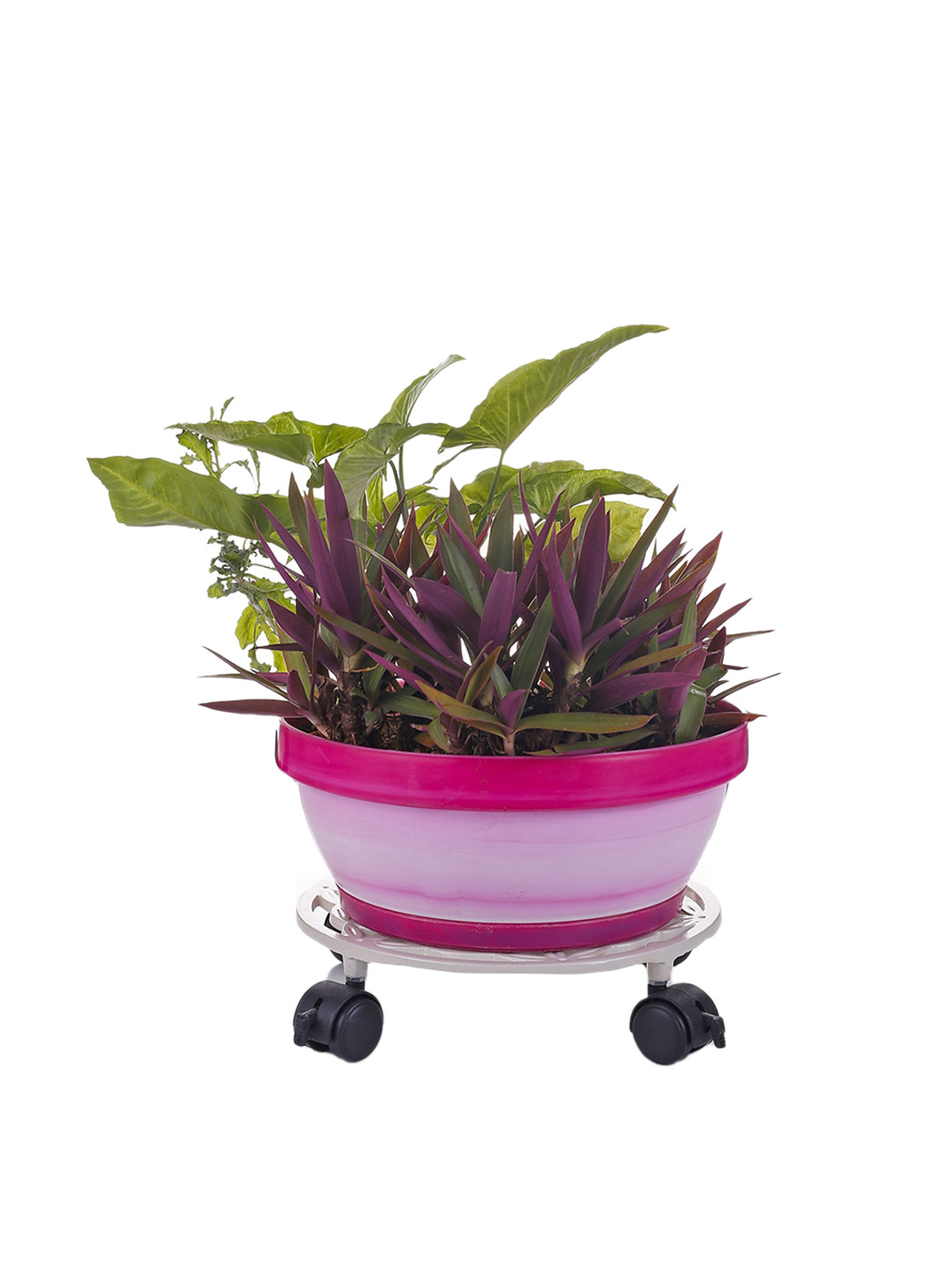 Sharpex Pack Of 4  White Dolly Round Rack Garden Accessories