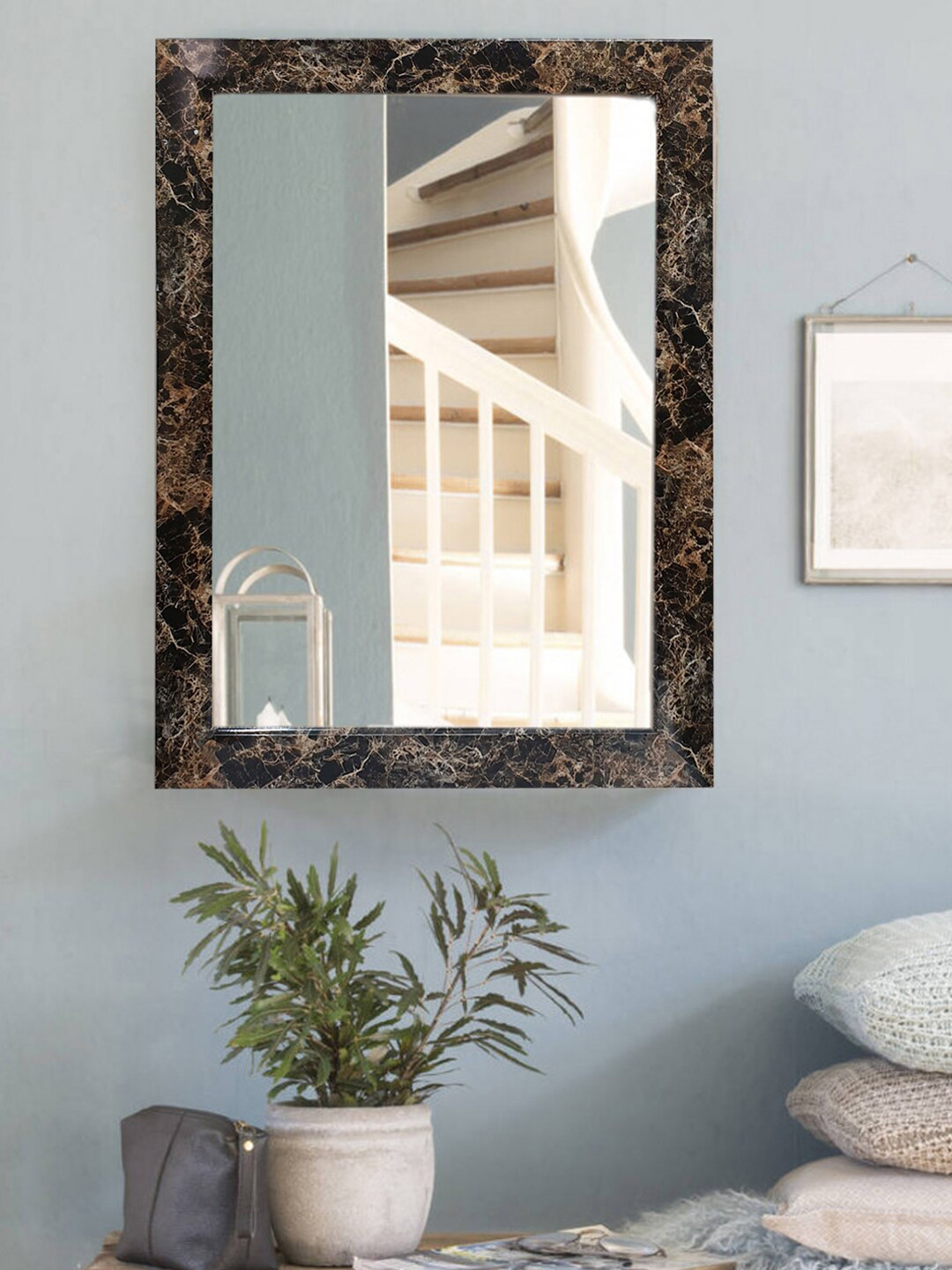 Gallery99 Black Textured Marble Design Mirrors