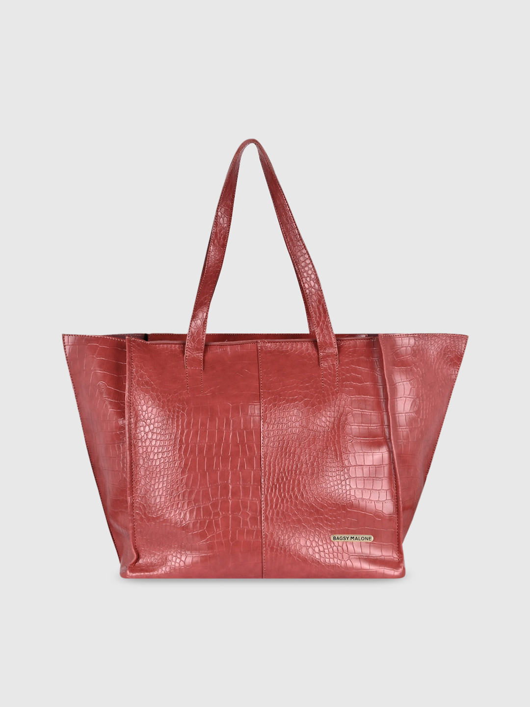 Bagsy Malone Red PU Oversized Swagger Shoulder Bag