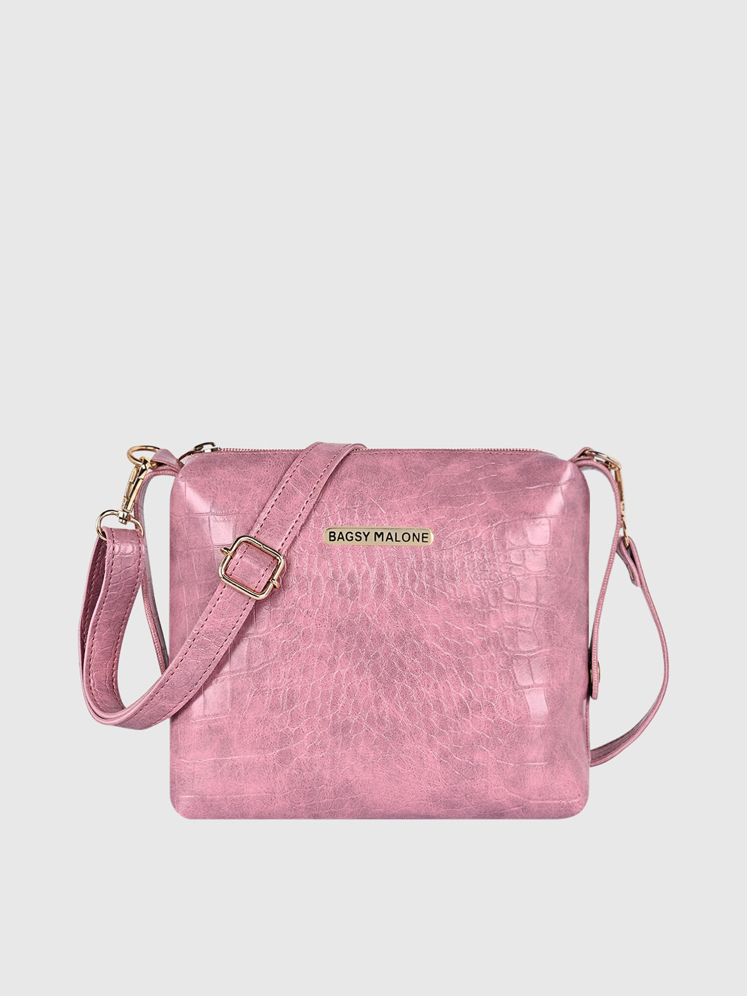 Bagsy Malone Pink Textured Purse Clutch