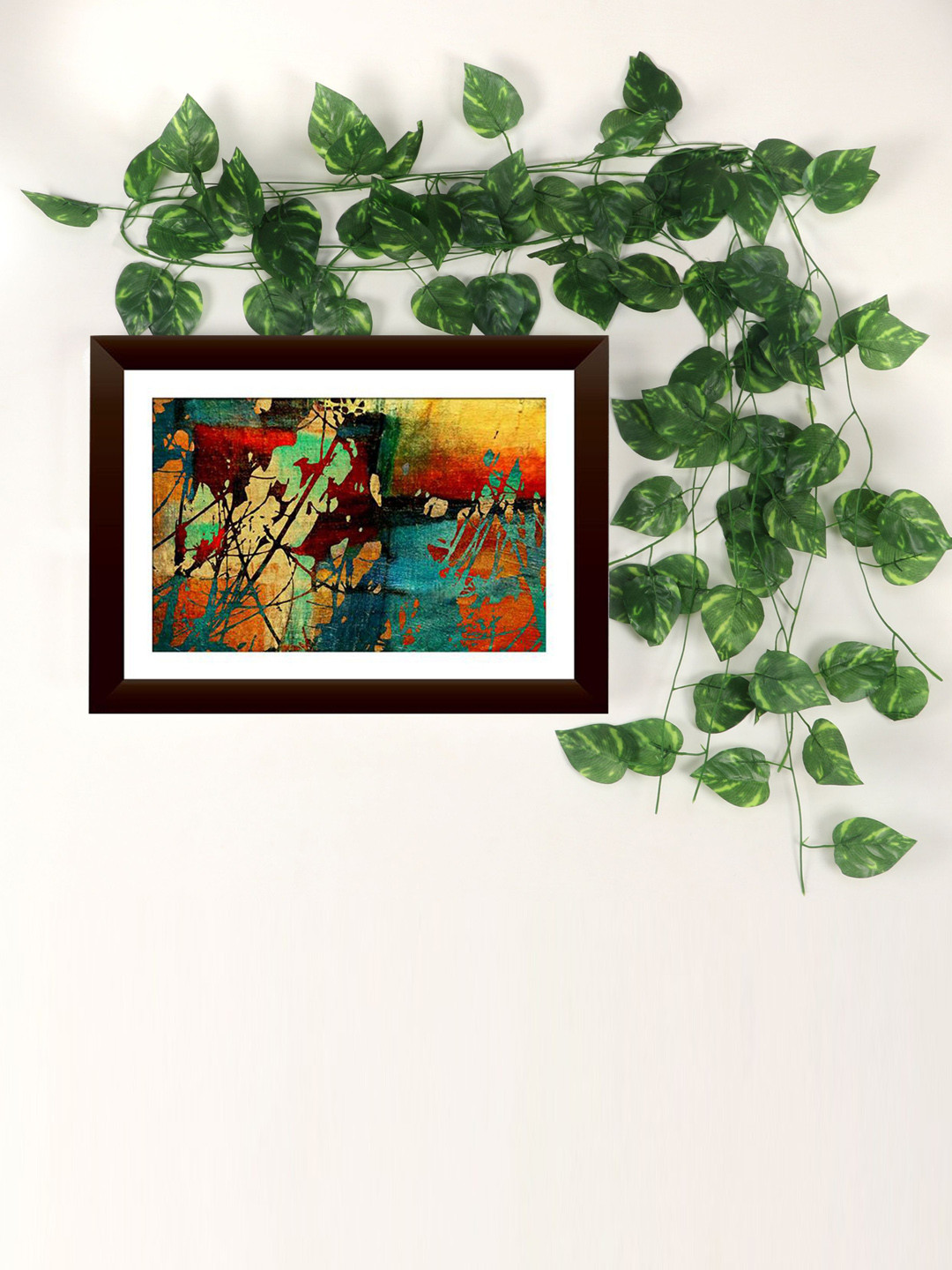 BS AMOR Pack Of 5 Green Artificial Money Plant