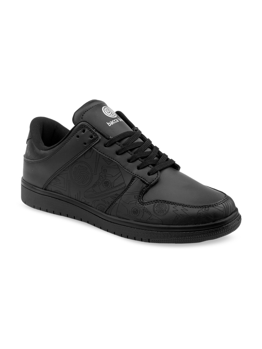 bacca bucci Men Black PU Sneaker Casual Shoes