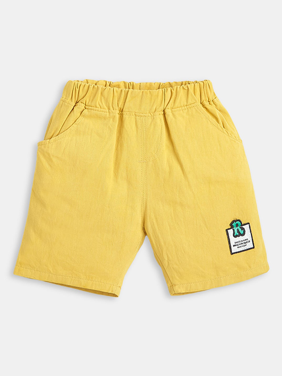 Hopscotch Boys Orange & Pink Printed T-shirt with Shorts