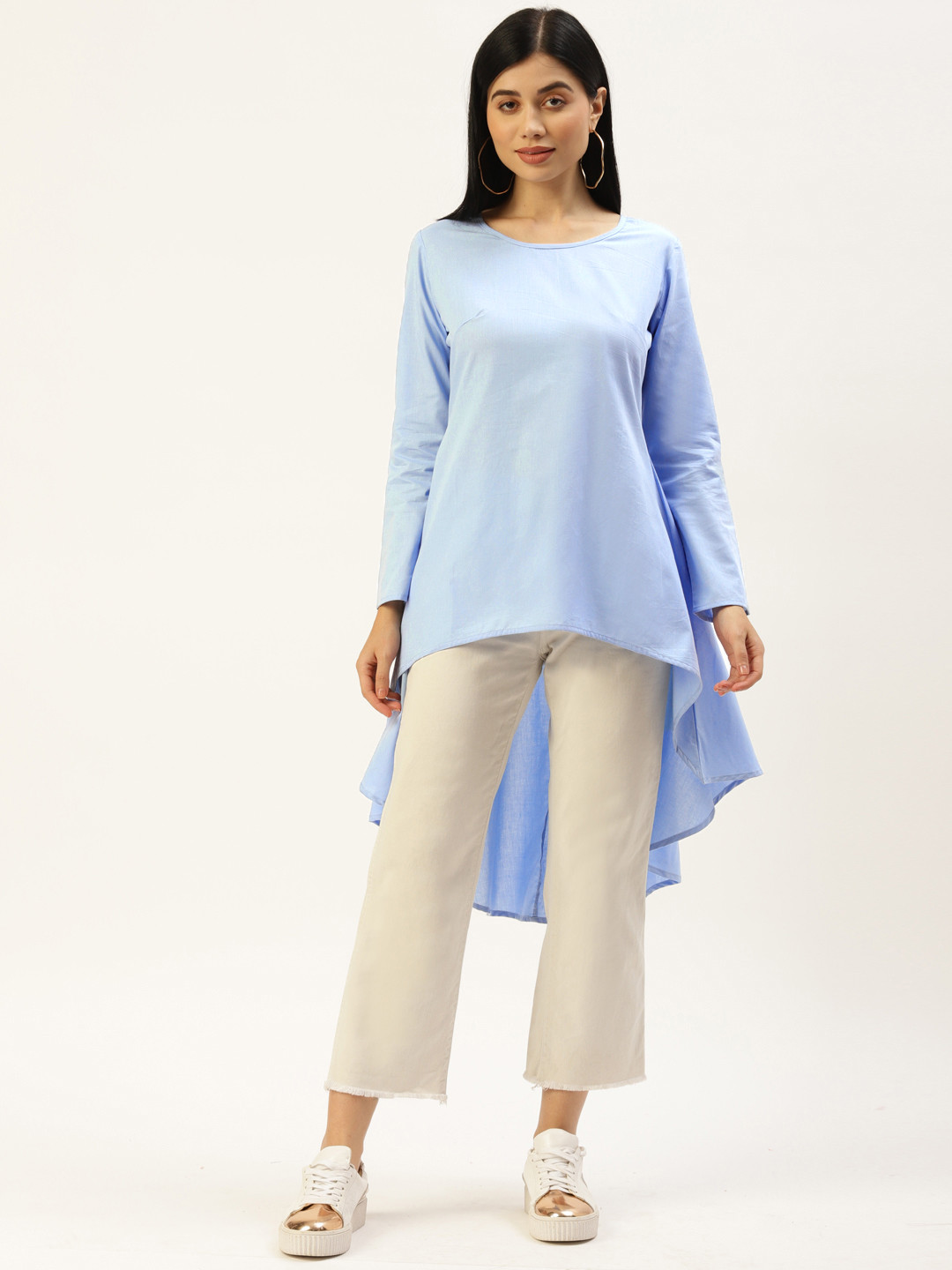 BRINNS Blue High-Low Longline Top