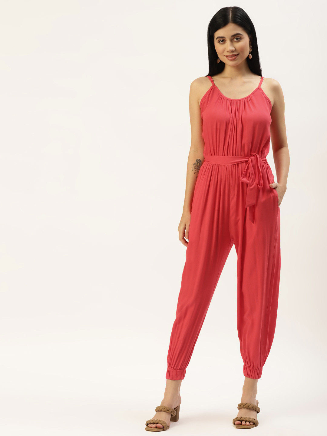 BRINNS Red Basic Jumpsuit