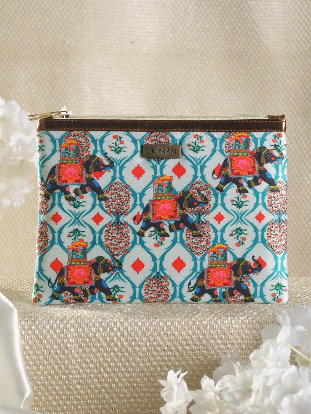 Priyaasi Off White Structured Handheld Bag