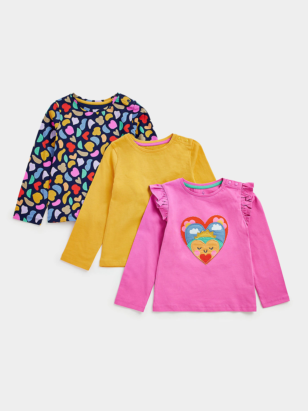 mothercare Set of 3 Pure Cotton Tops