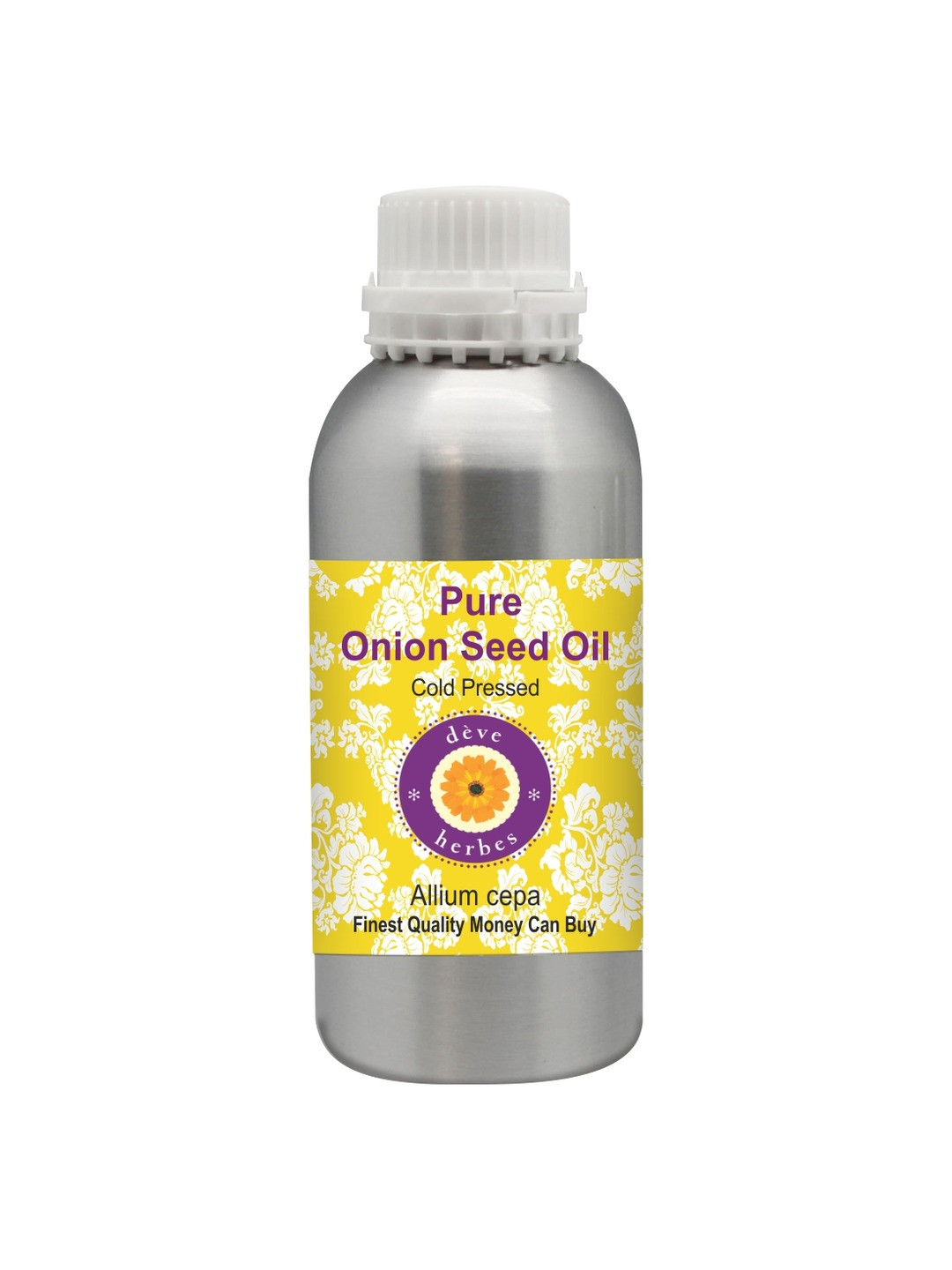 Deve Herbes Pure Onion Seed Body Oil 100% Natural Therapeutic Grade Cold Pressed - 1250 ml