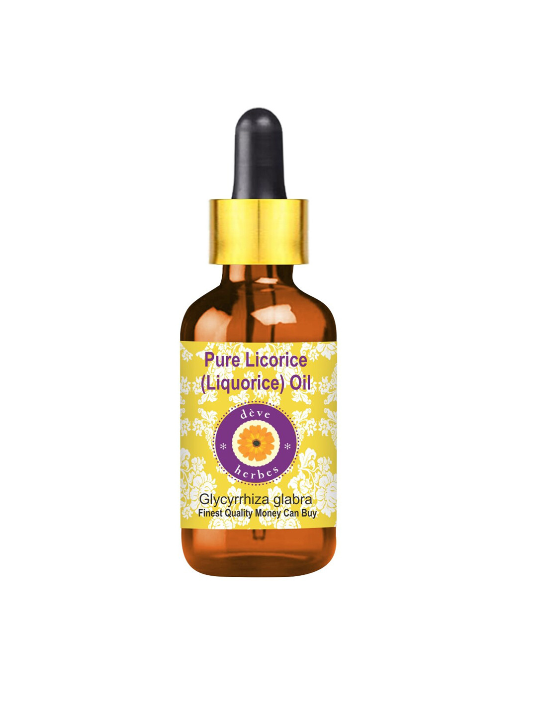 Deve Herbes Natural Therapeutic Grade Pure Licorice Oil with Glass Dropper - 100 ml