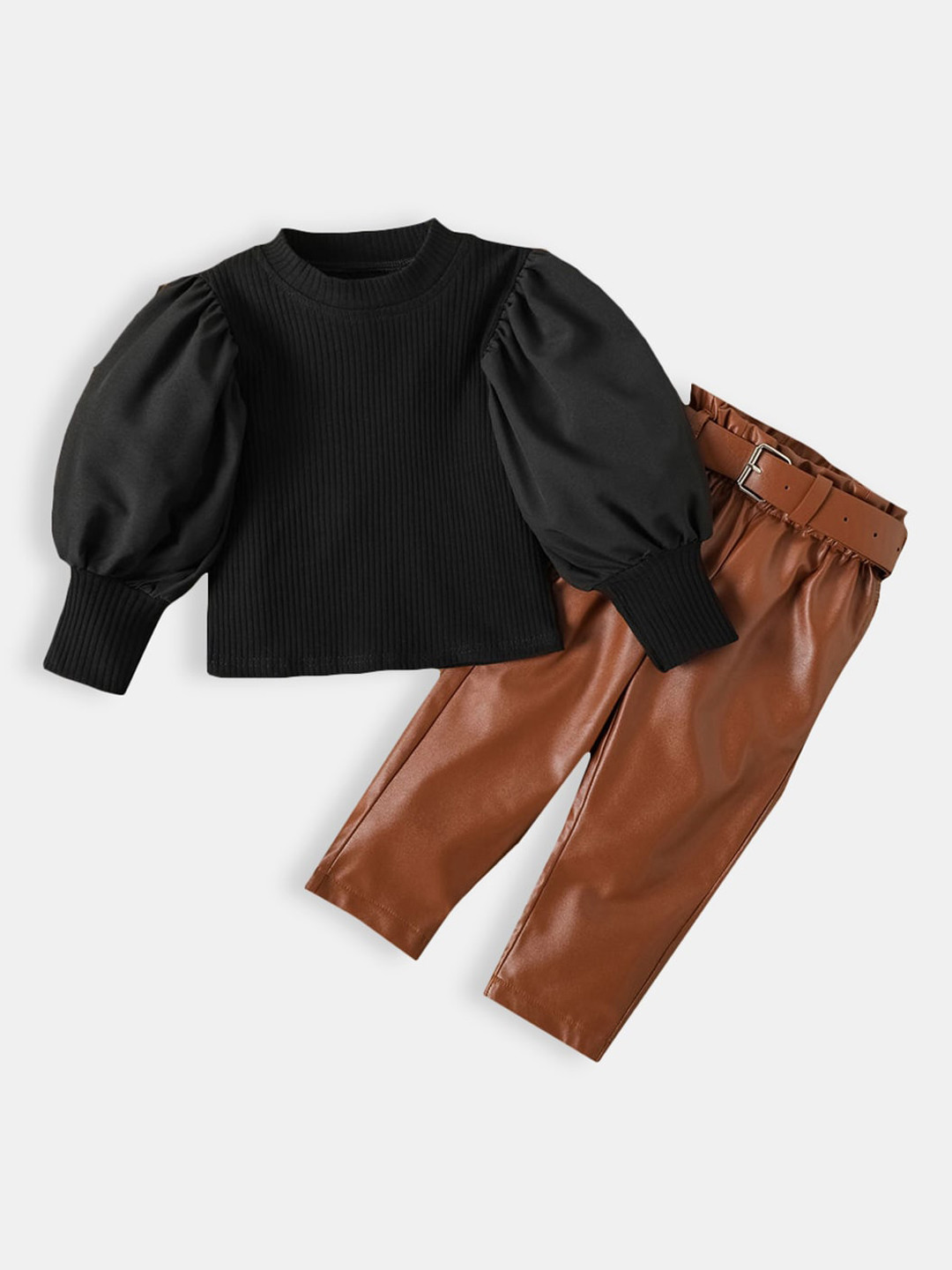 Hopscotch Girls Black Clothing Set