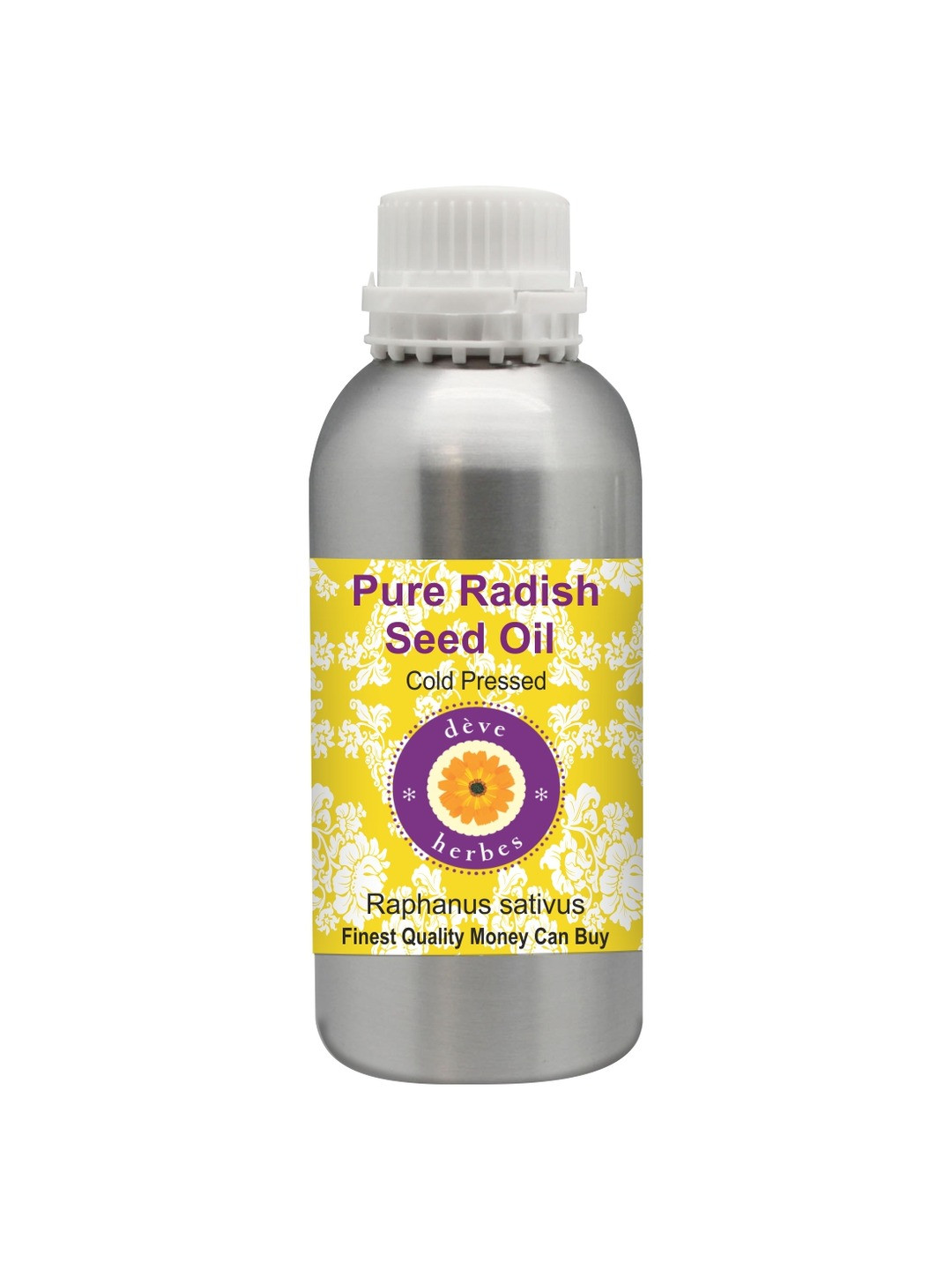Deve Herbes Natural Therapeutic Grade Cold Pressed Pure Radish Seed Oil - 1250 ml